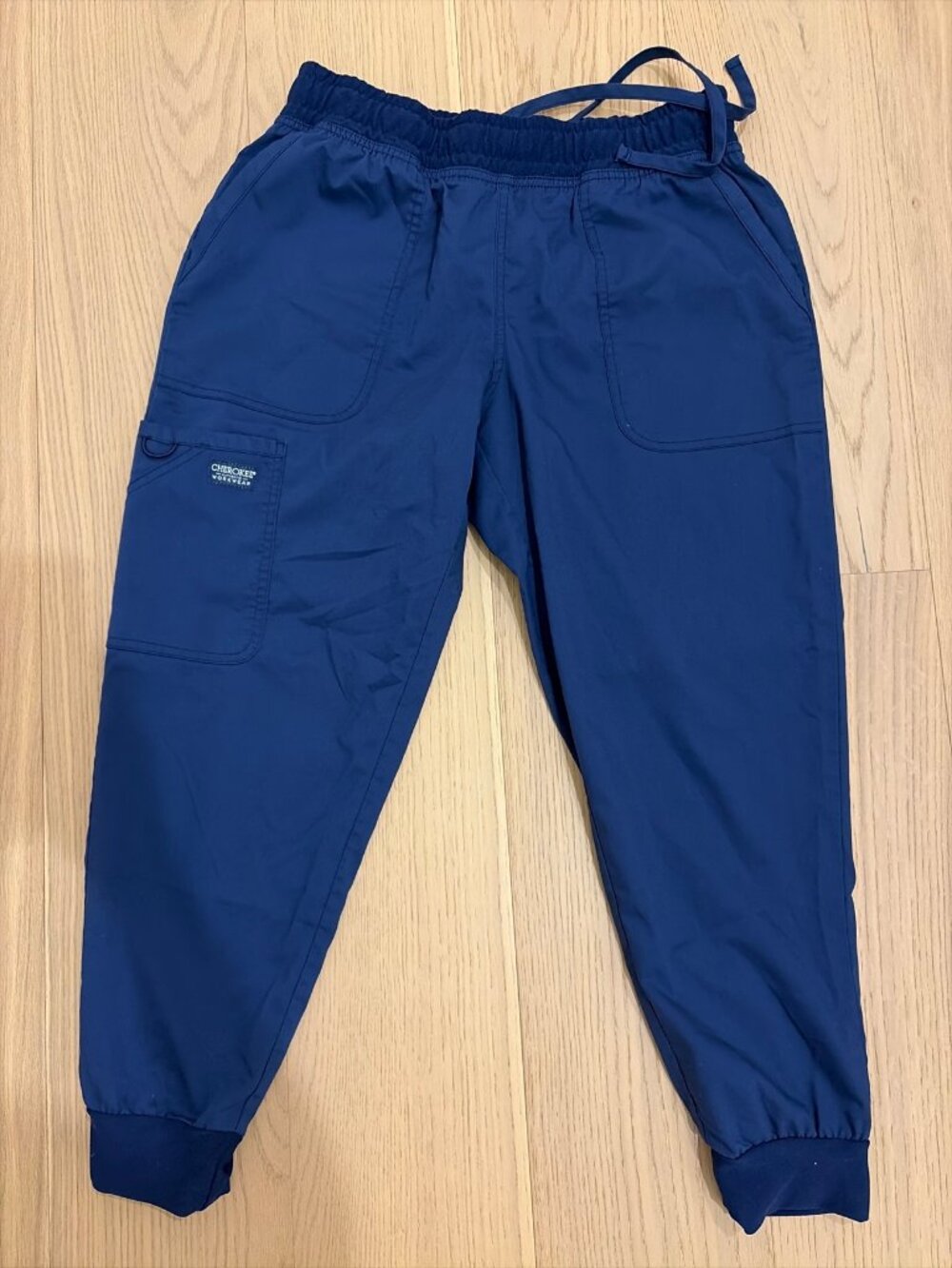Cherokee Jogger Scrub Pants - Women's M Petite, Navy